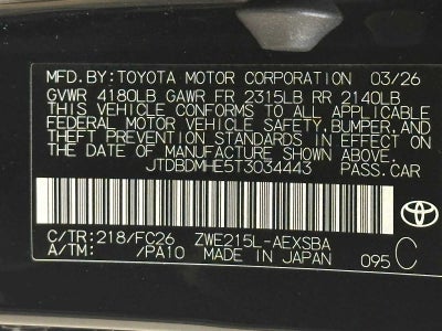 2026 Toyota Corolla Hybrid SE