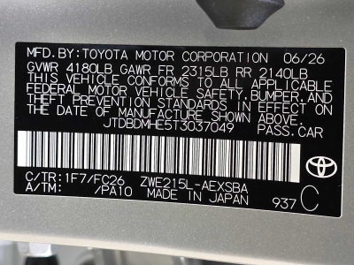 2026 Toyota Corolla Hybrid Hybrid SE