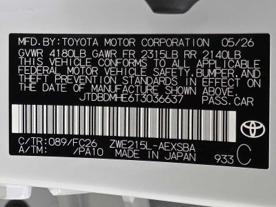 2026 Toyota Corolla Hybrid SE