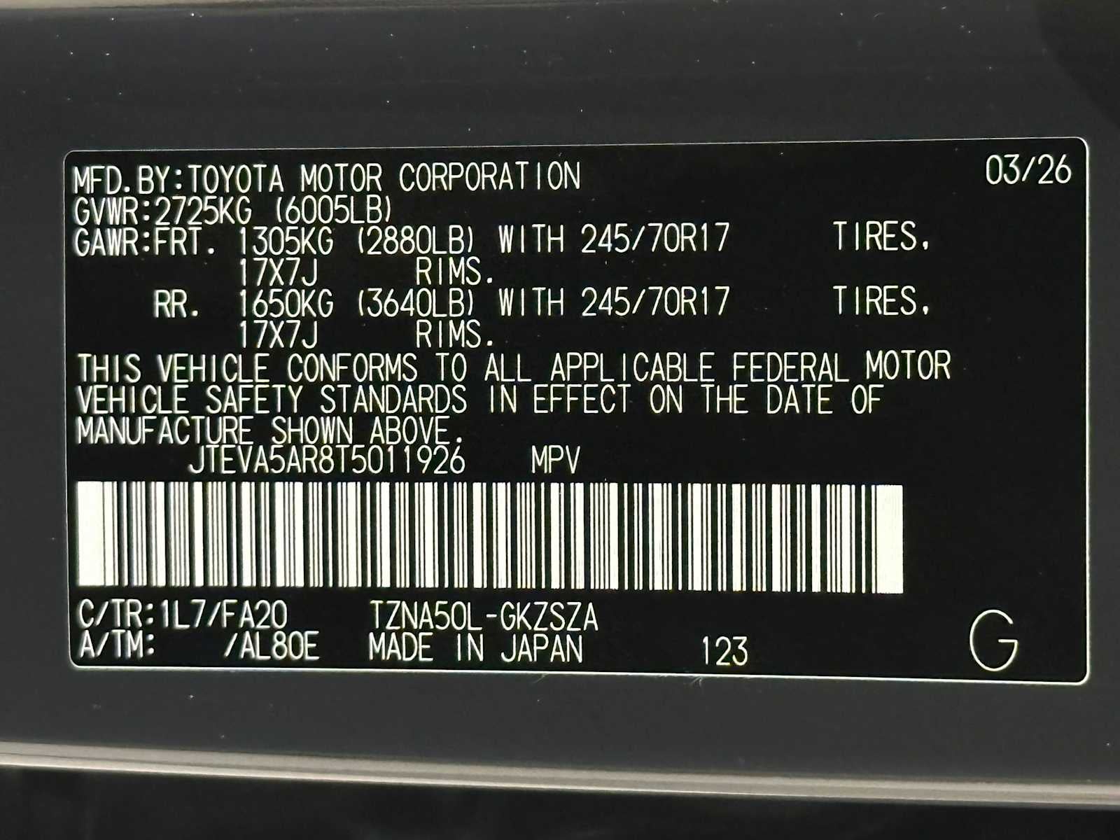 2026 Toyota 4Runner SR5