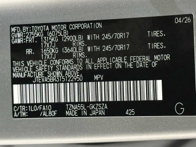 2026 Toyota 4Runner SR5
