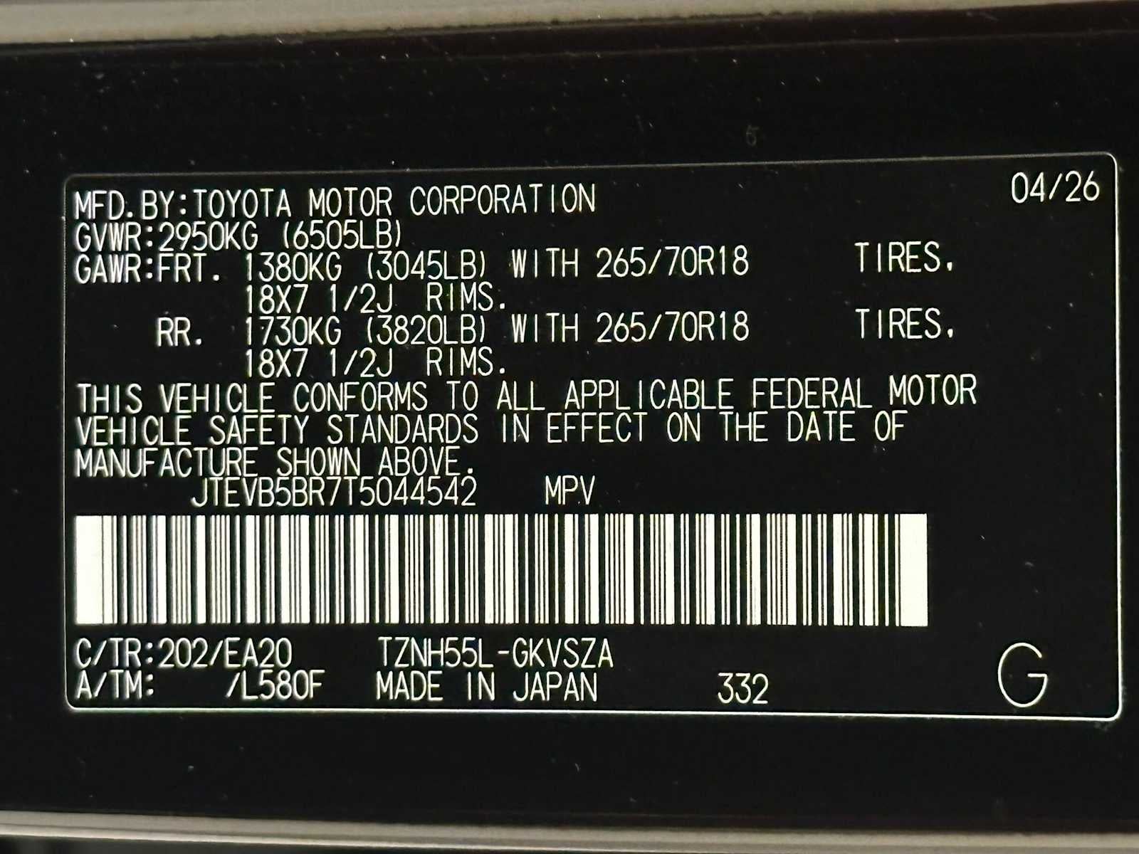 2026 Toyota 4Runner Hybrid TRD Off Road Premium