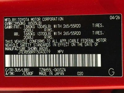 2026 Toyota 4Runner i-FORCE MAX Platinum