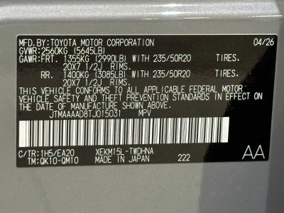 2026 Toyota C-HR XSE