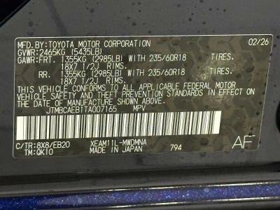 2026 Toyota bZ XLE Plus