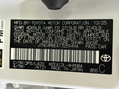 2026 Toyota Corolla Hatchback XSE