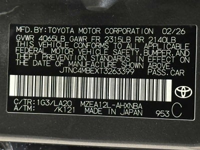 2026 Toyota Corolla XSE