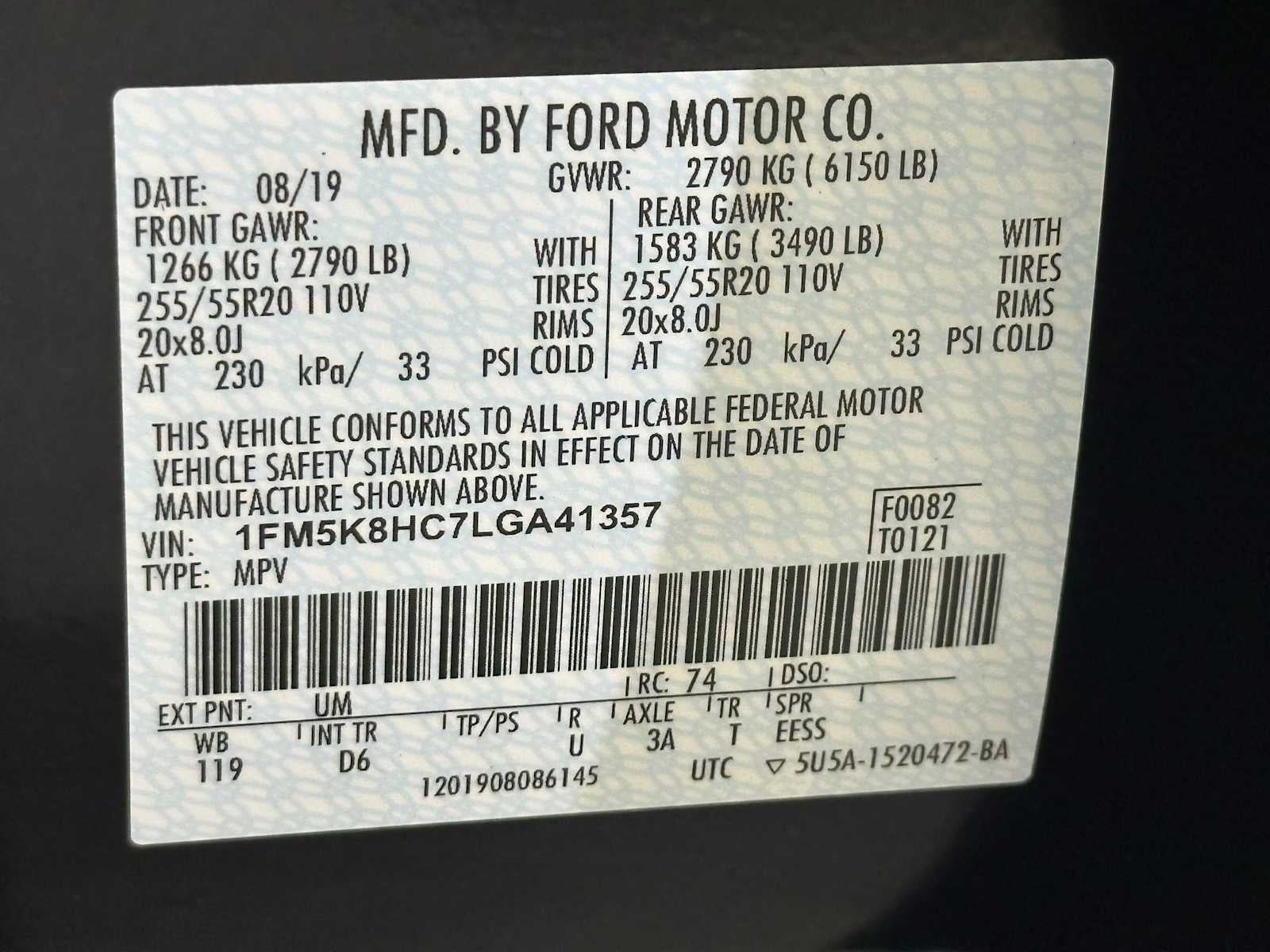 2020 Ford Explorer Platinum