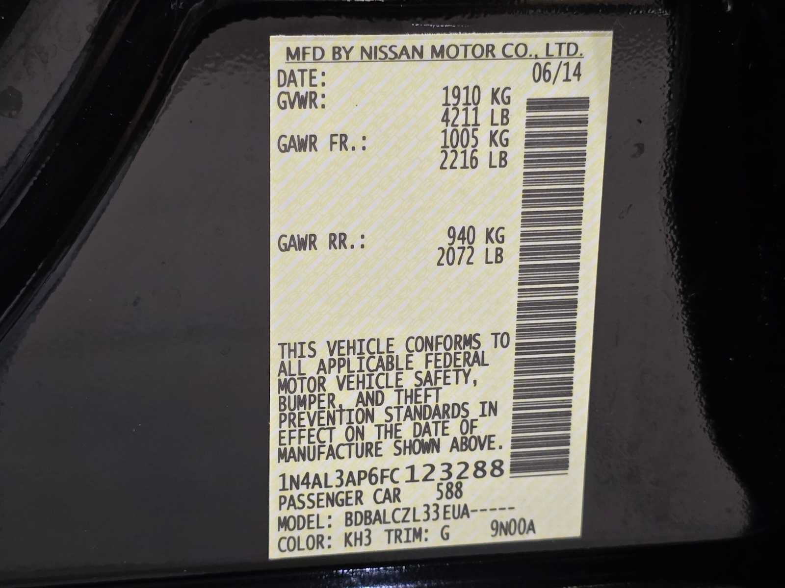 2015 Nissan Altima 2.5