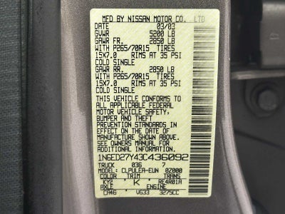 2003 Nissan Frontier SE