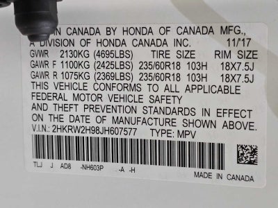2018 Honda CR-V Touring