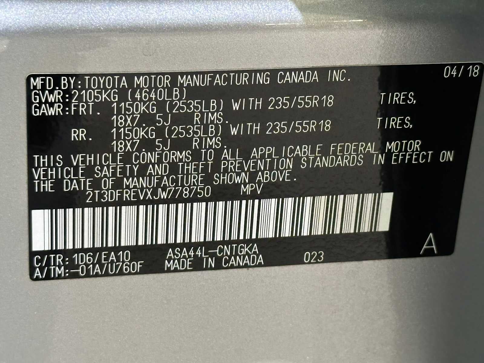 2018 Toyota RAV4 Limited