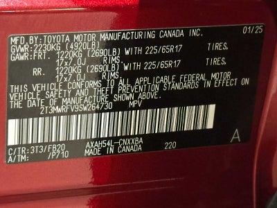 2025 Toyota RAV4 Hybrid LE