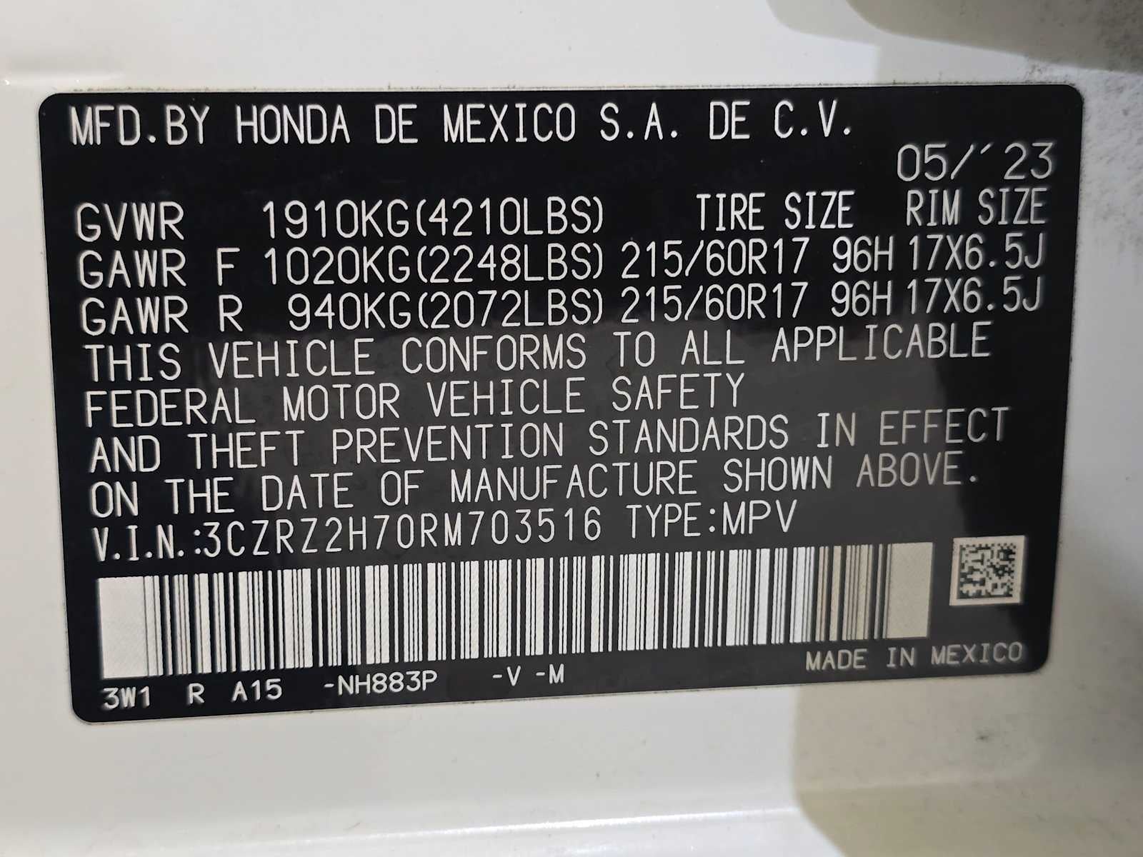 2024 Honda HR-V EX-L