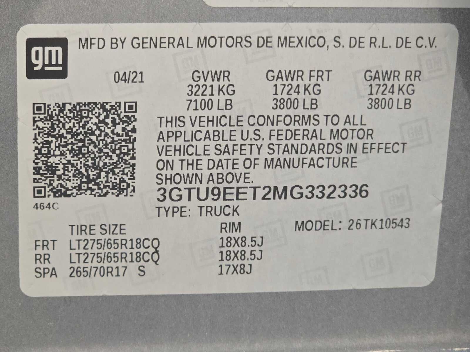 2021 GMC Sierra 1500 AT4