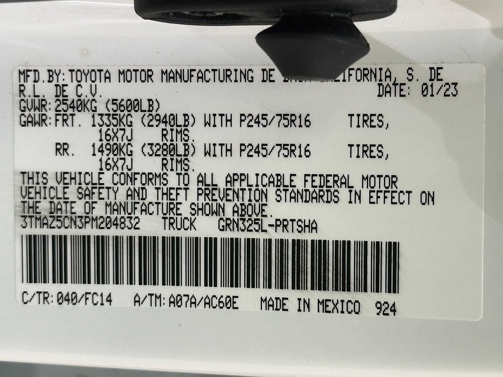 2023 Toyota Tacoma SR5