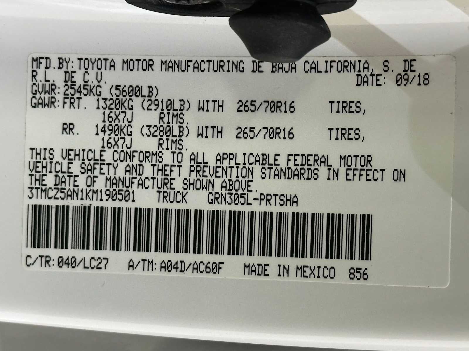 2019 Toyota Tacoma TRD Off Road