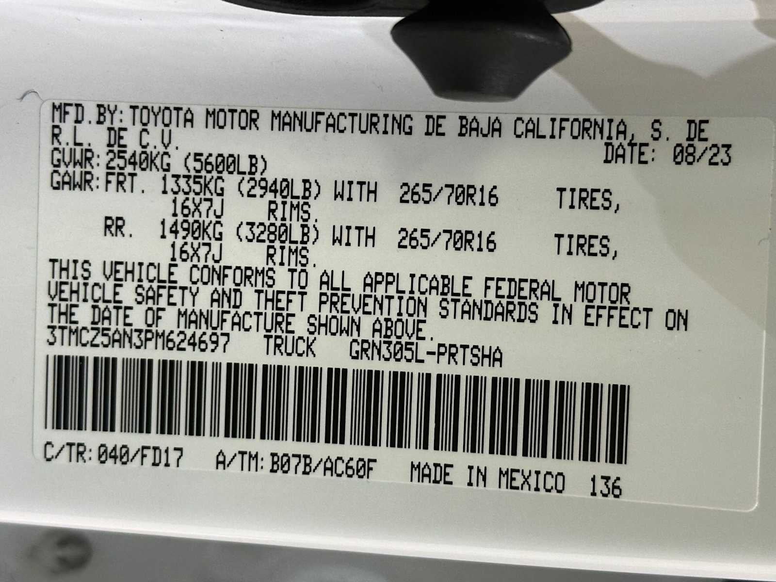 2023 Toyota Tacoma TRD Off Road