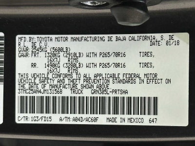 2018 Toyota Tacoma TRD Off Road