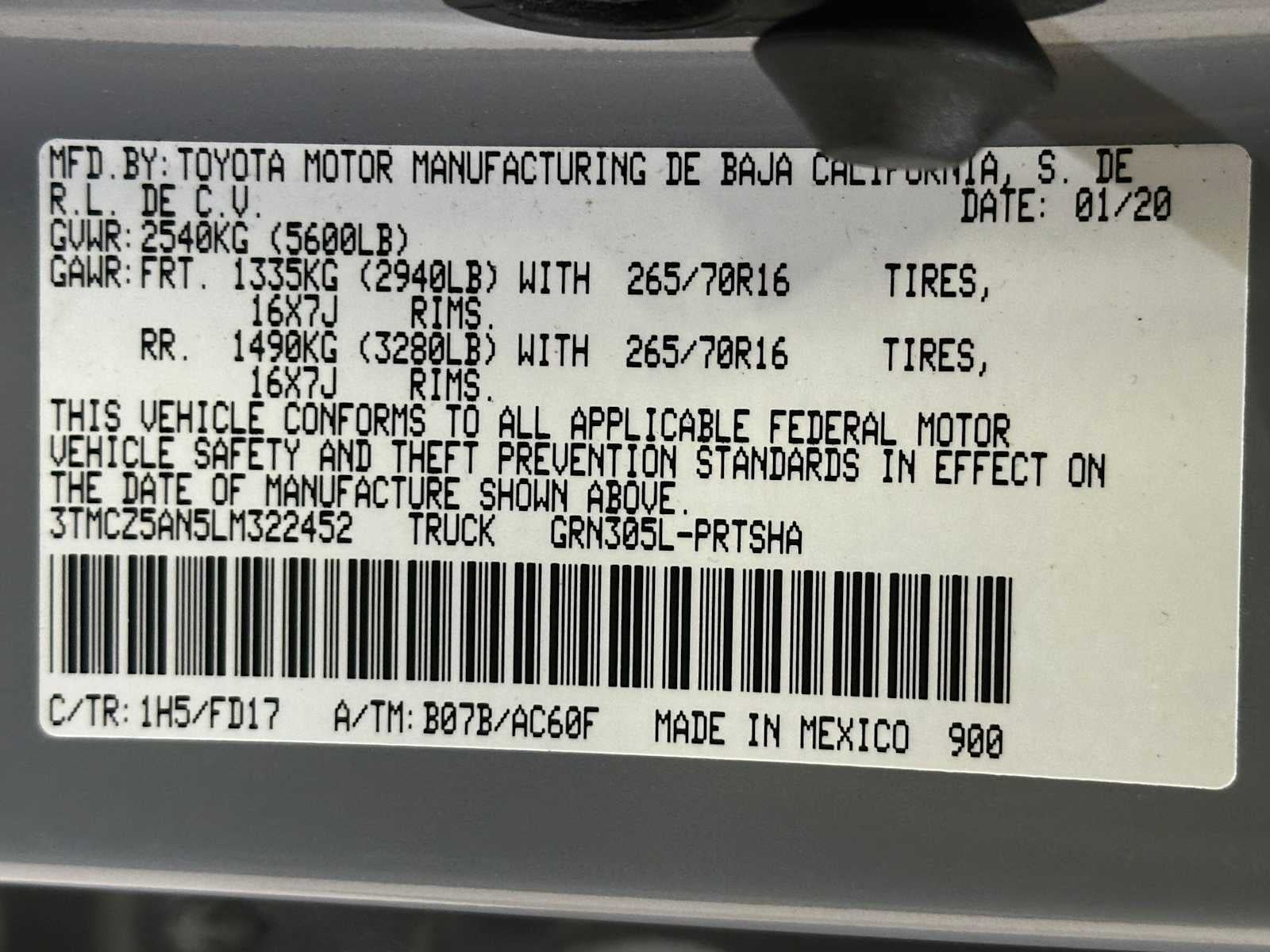 2020 Toyota Tacoma TRD Off Road