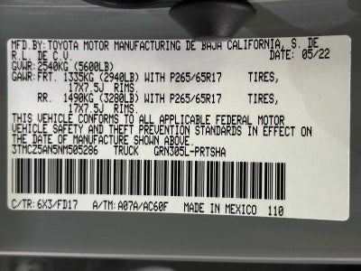 2022 Toyota Tacoma TRD Sport