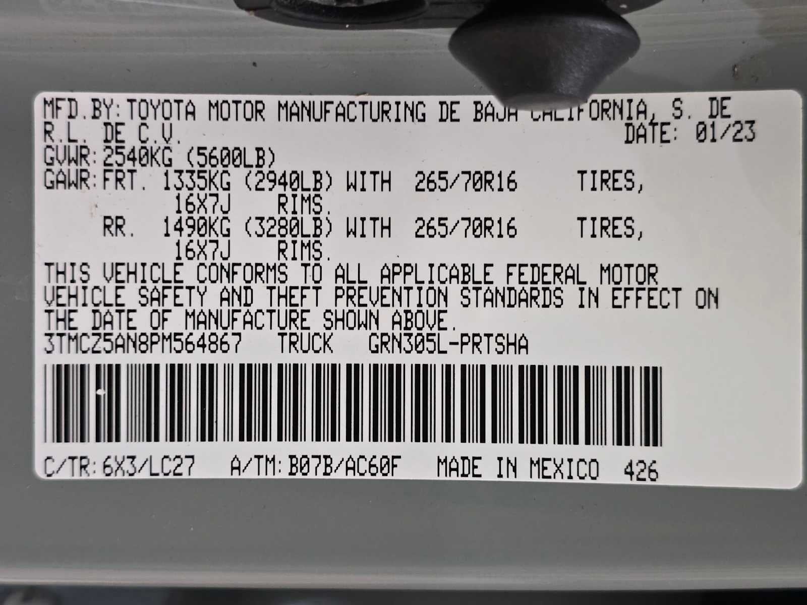 2023 Toyota Tacoma TRD Off Road