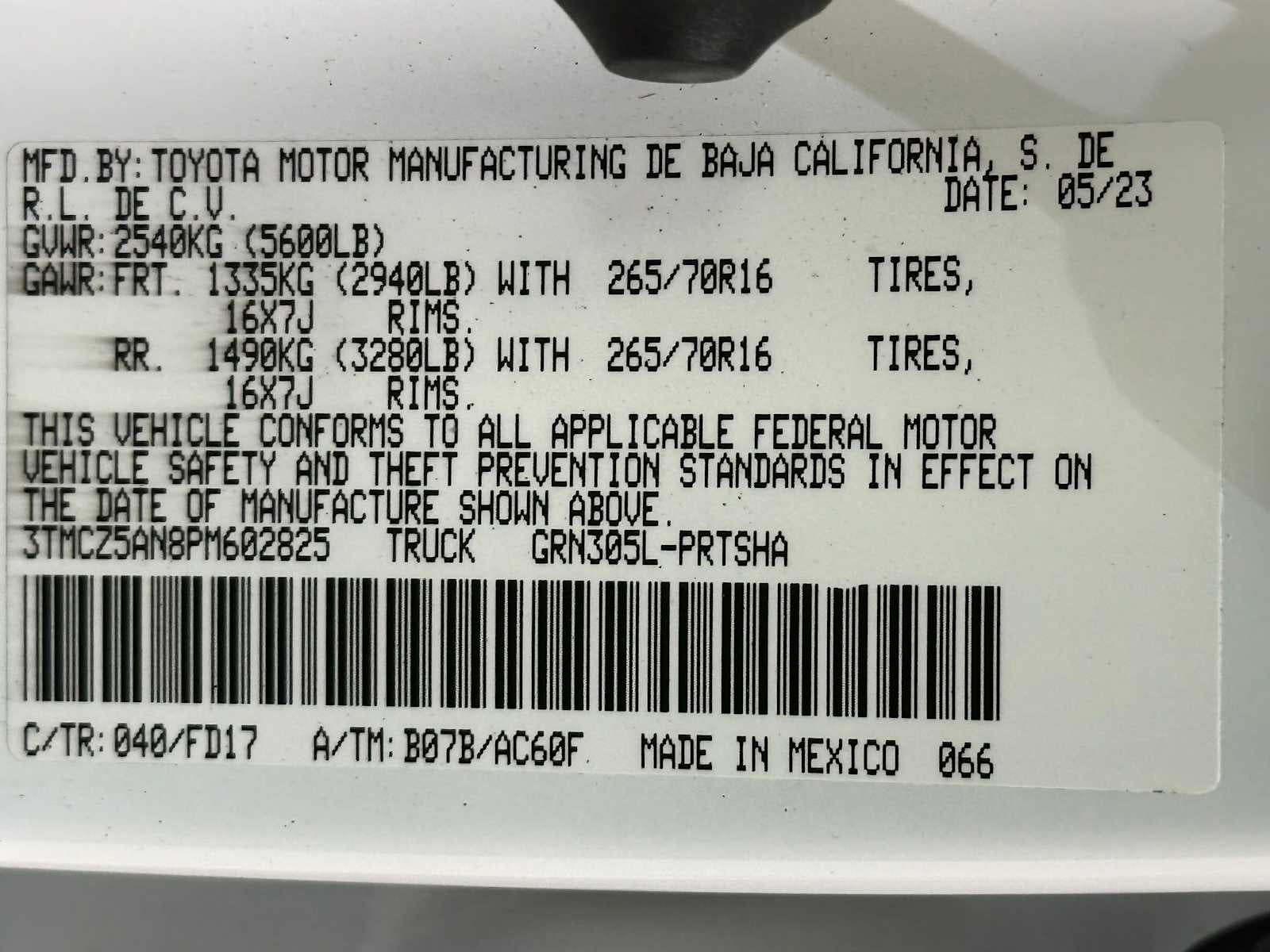 2023 Toyota Tacoma TRD Off Road