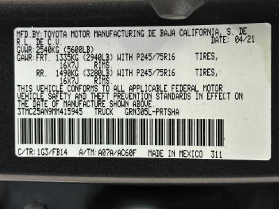 2021 Toyota Tacoma SR