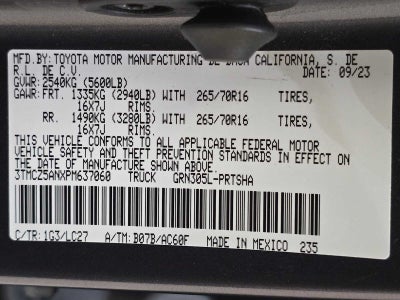 2023 Toyota Tacoma TRD Off Road