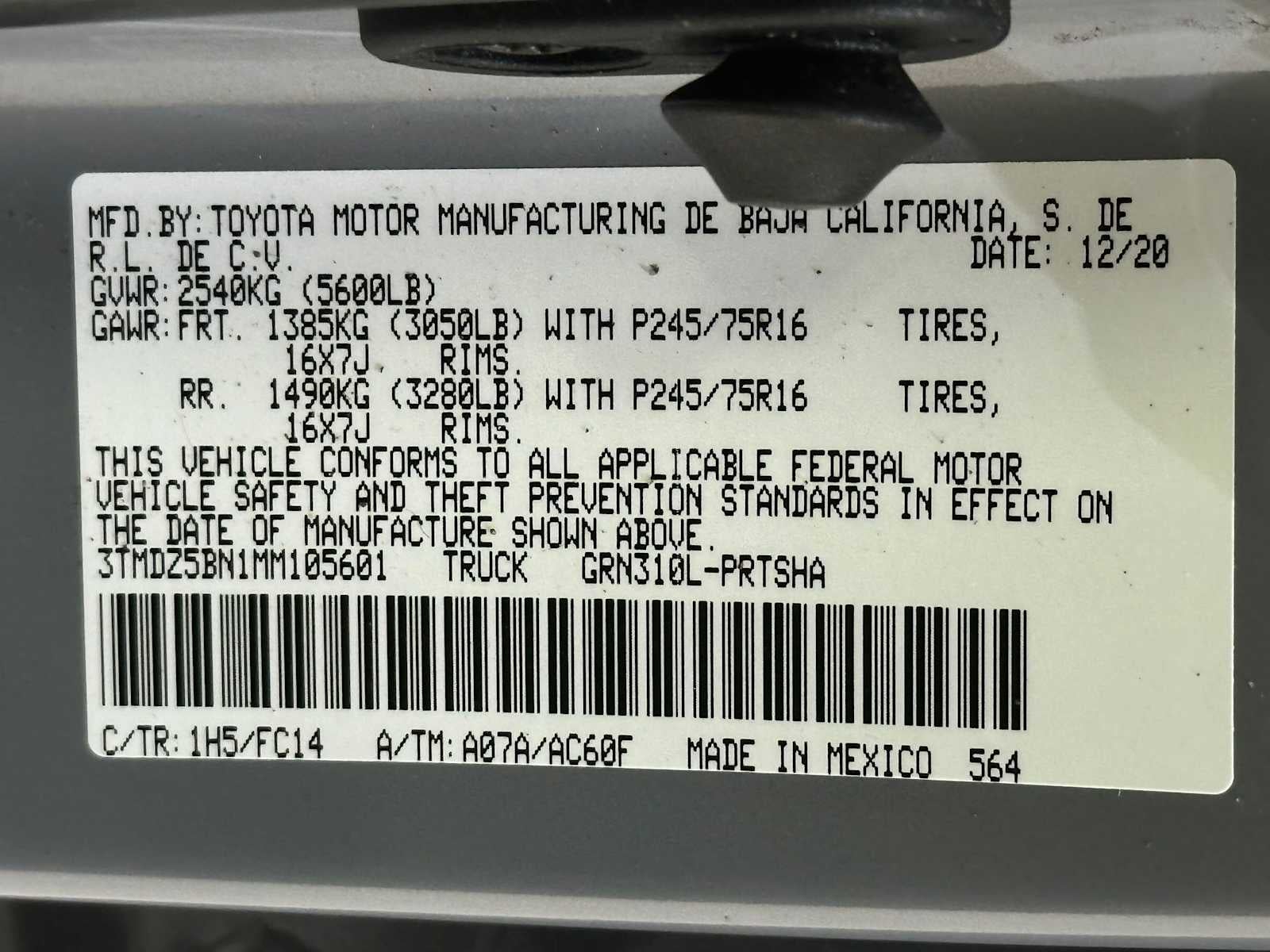 2021 Toyota Tacoma SR5