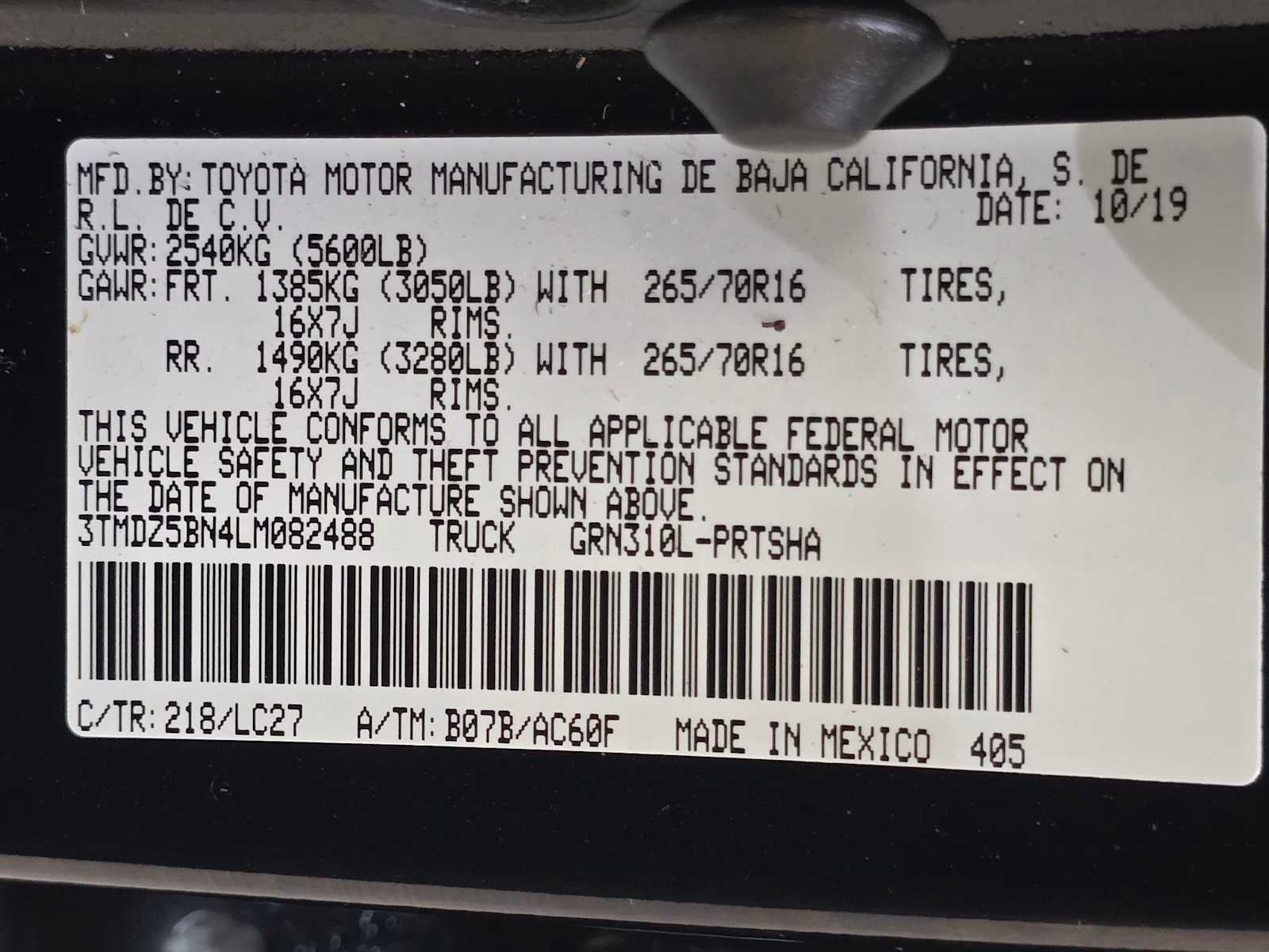 2020 Toyota Tacoma TRD Off Road