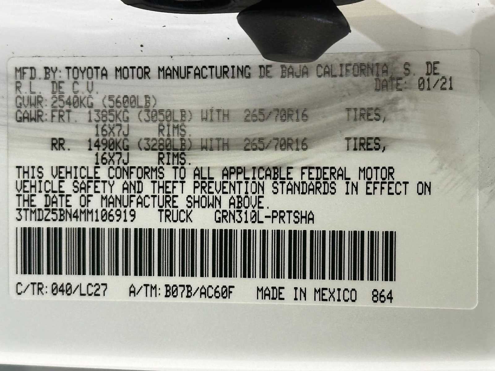 2021 Toyota Tacoma TRD Off Road