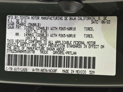 2022 Toyota Tacoma Limited