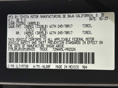 2025 Toyota Tacoma SR5