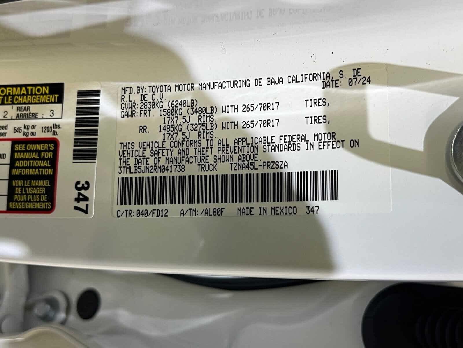 2024 Toyota Tacoma TRD Off Road