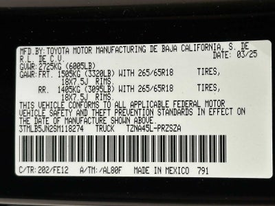 2025 Toyota Tacoma TRD Sport