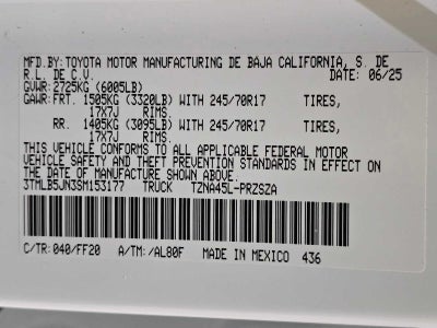 2025 Toyota Tacoma SR5