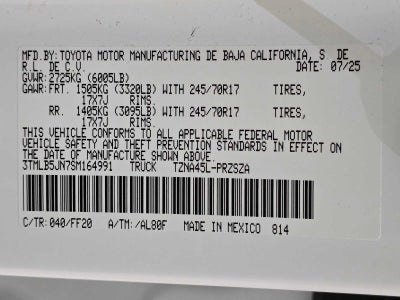 2025 Toyota Tacoma SR5