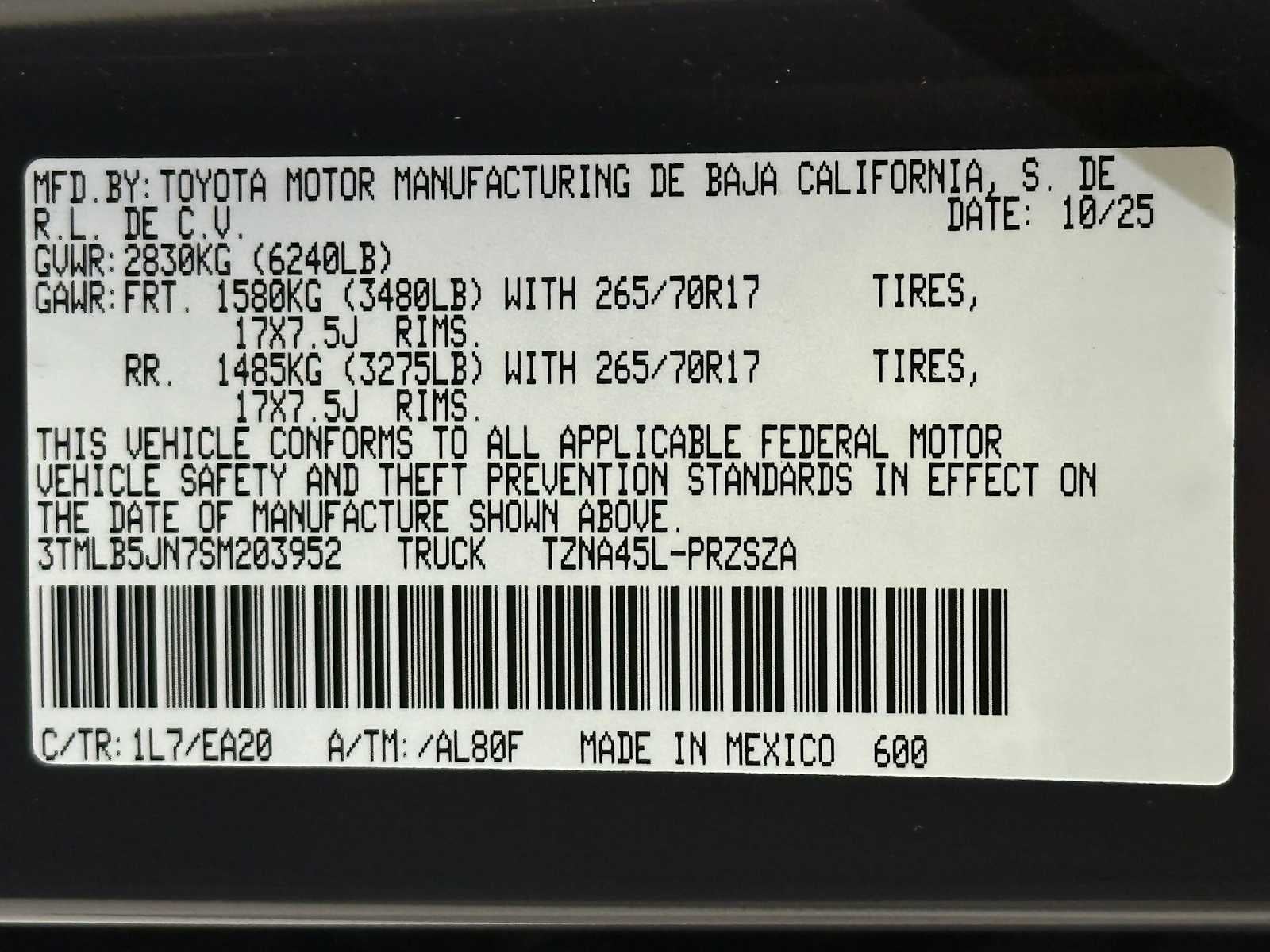 2025 Toyota Tacoma TRD Off Road