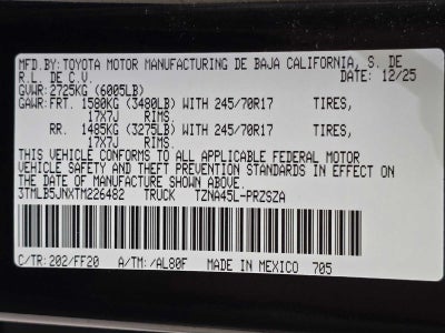 2026 Toyota Tacoma SR5