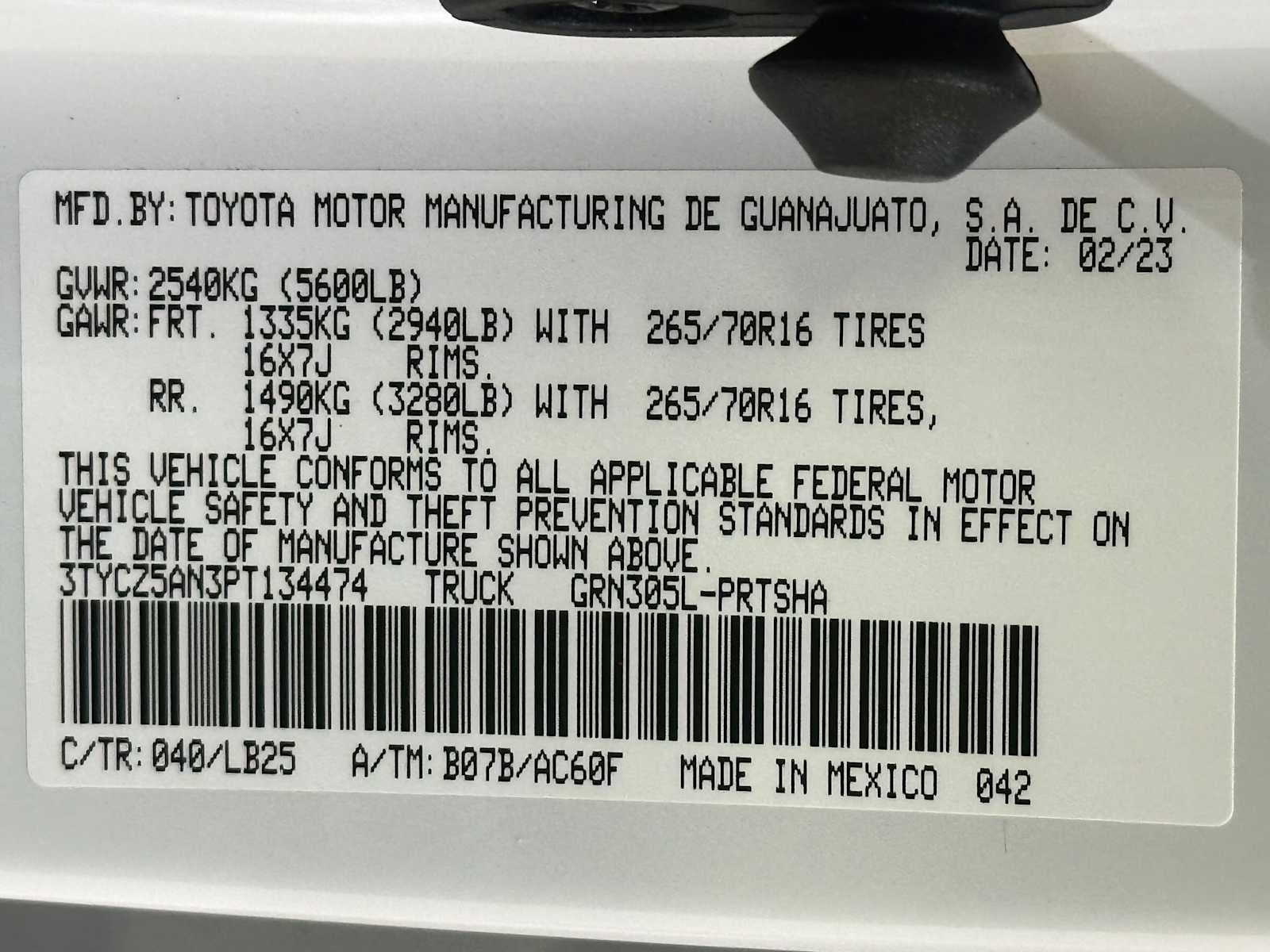 2023 Toyota Tacoma TRD Pro