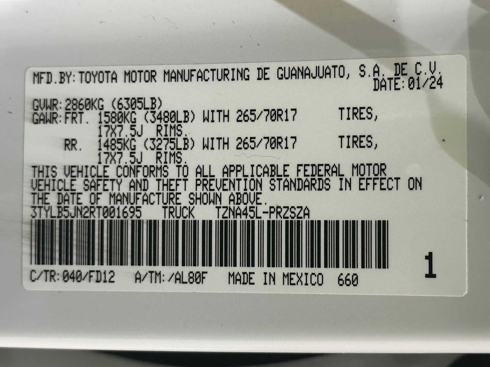 2024 Toyota Tacoma TRD Off Road