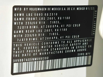 2022 Volkswagen Tiguan SE R-Line Black