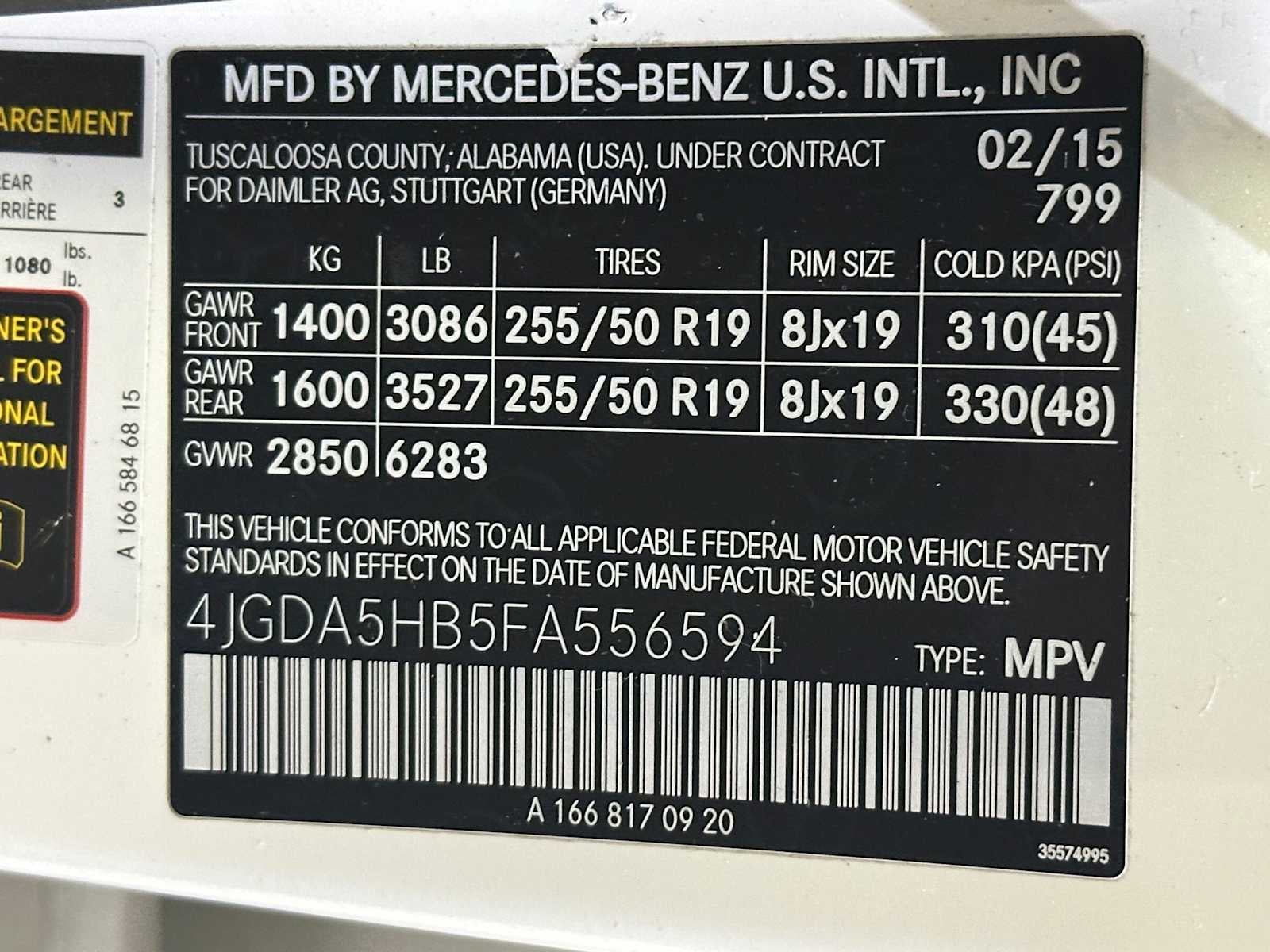 2015 Mercedes-Benz M-Class ML 350