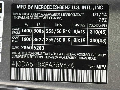 2014 Mercedes-Benz ML 350 ML 350