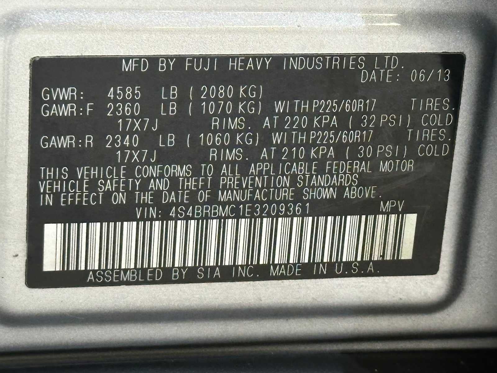 2014 Subaru Outback 2.5i Limited