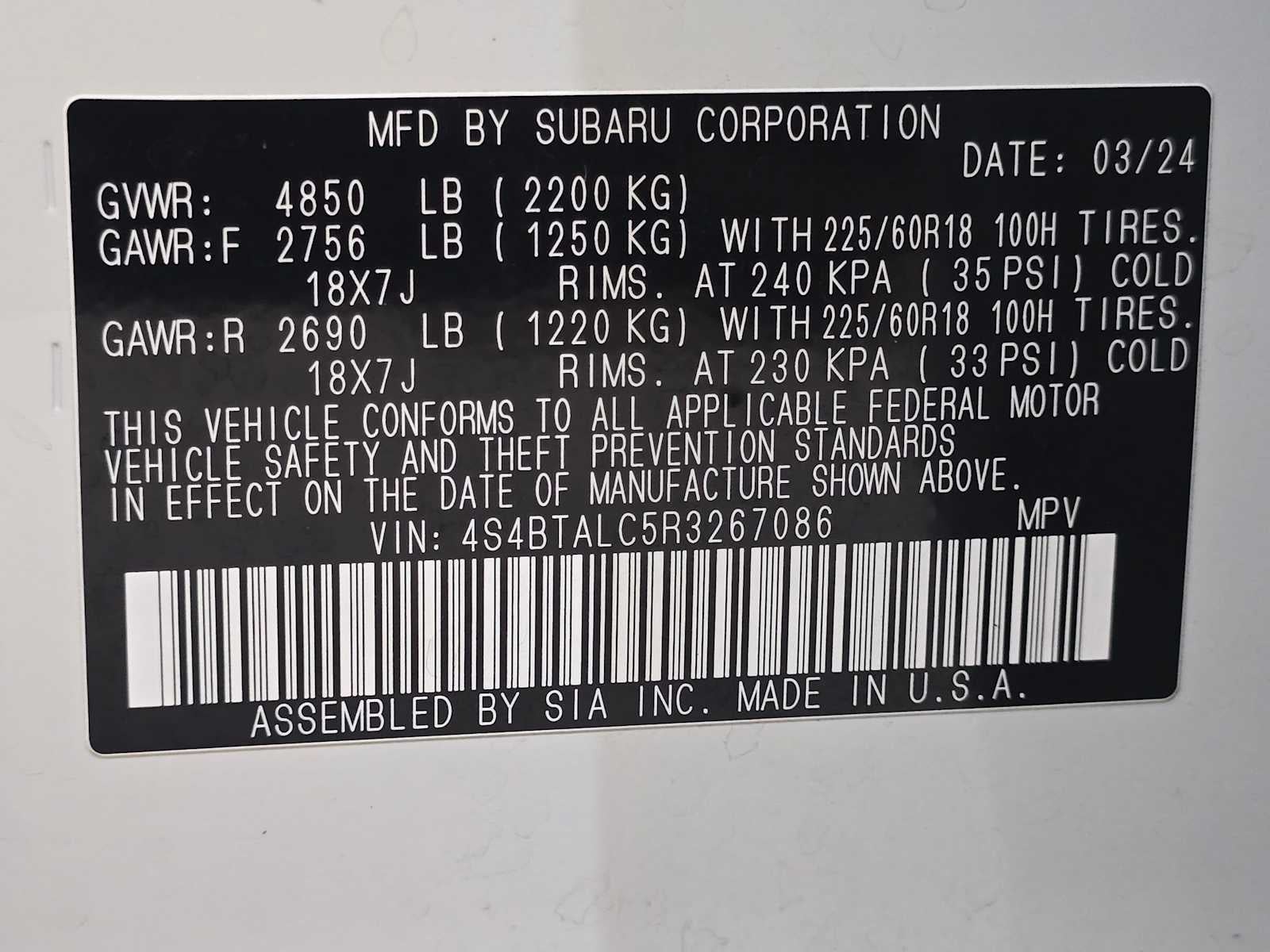 2024 Subaru Outback Onyx Edition