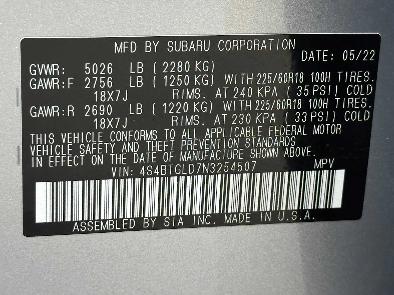 2022 Subaru Outback Onyx Edition XT