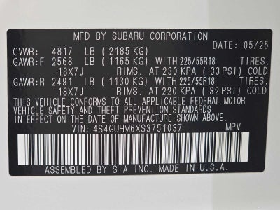 2025 Subaru Crosstrek Limited