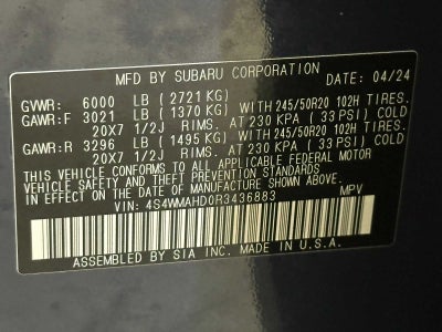 2024 Subaru Ascent Onyx Edition